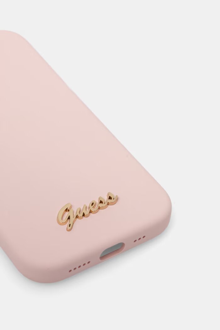 GUESS кейс за телефон iPhone 15 / 14 / 13 розов GUHCP15SSMBSLP