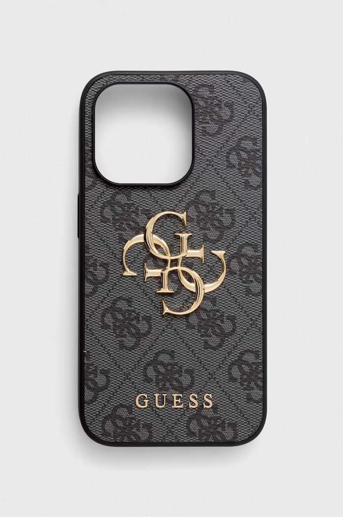 GUESS Кейс за телефон iPhone 15 Pro 6.1 6.1" в сиво