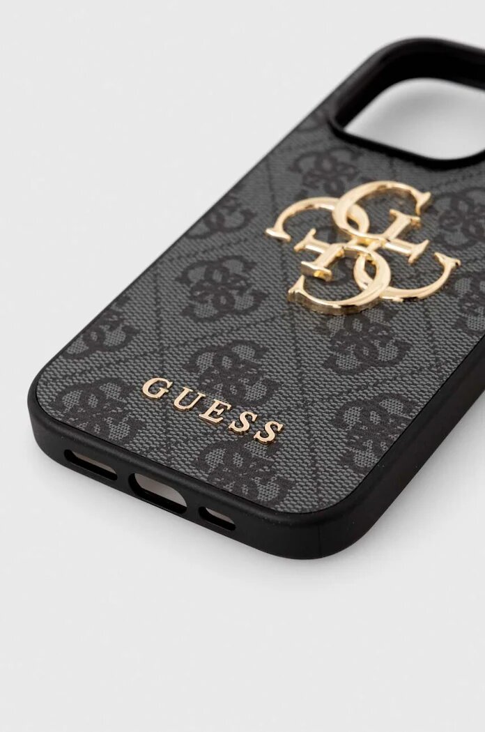 GUESS Кейс за телефон iPhone 15 Pro 6.1 6.1" в сиво