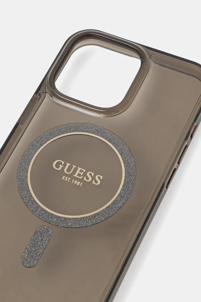 GUESS Кейс за телефон iPhone 16 Pro Max 6.9" в кафяво GUHMP16XHFGEREK