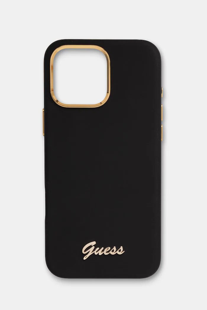 GUESS кейс за телефон iPhone 16 Pro Max черен GUHCP16XSMBSLK