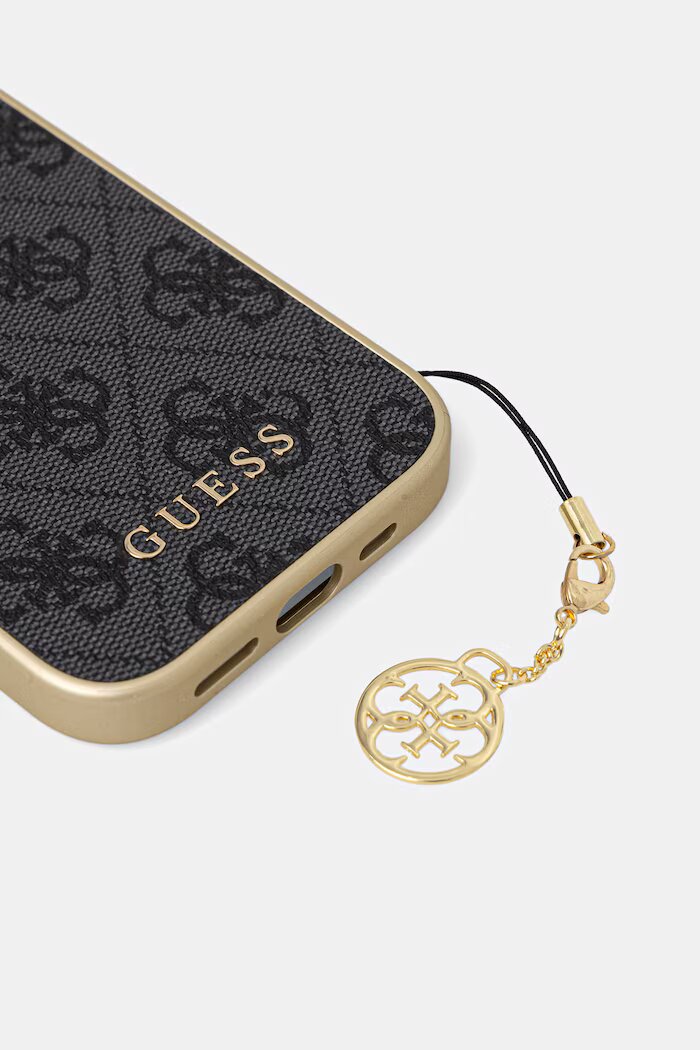 GUESS кейс за телефон iPhone 16 Pro тъмносин GUHCP16LGF4GGR