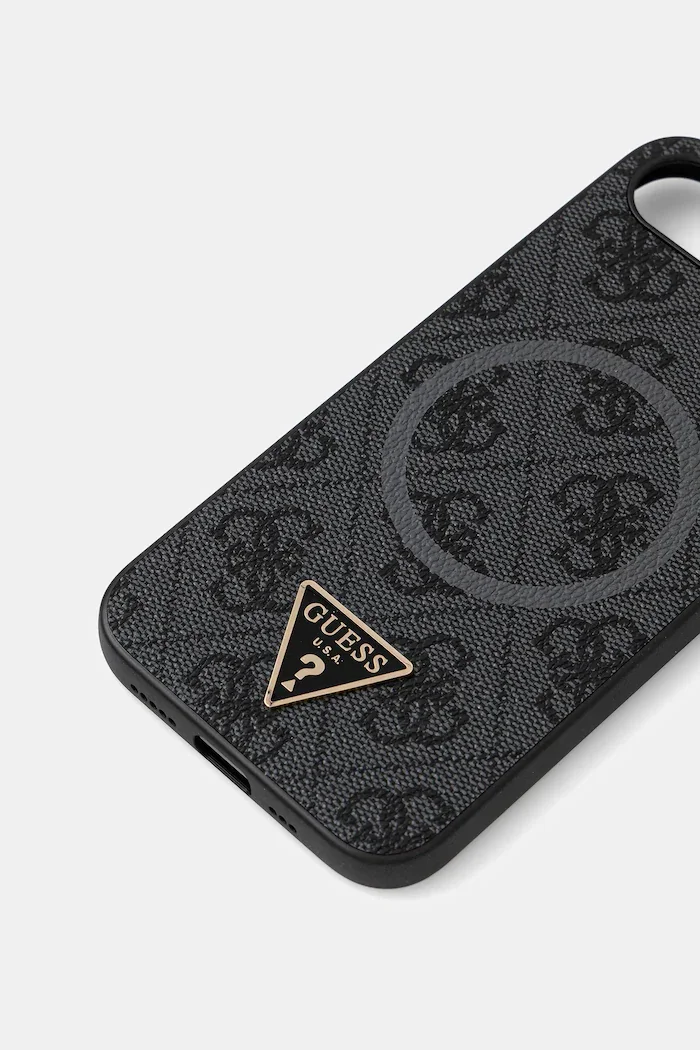 GUESS Кейс за телефон iPhone 16e в черно GUHMPSE4P4TDPK