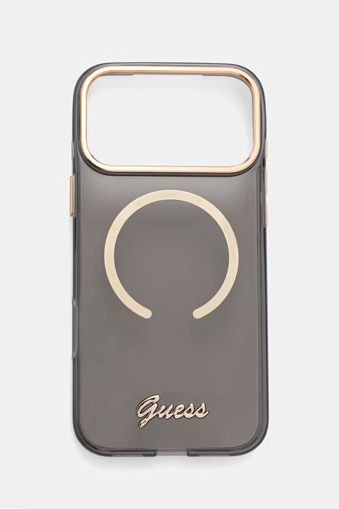 GUESS кейс за телефон iPhone 17 Pro Max сив GUHMP17X5HTCSMSK