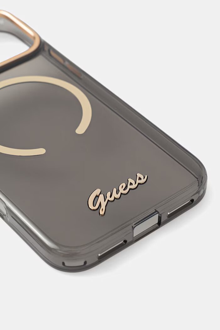 GUESS кейс за телефон iPhone 17 Pro Max сив GUHMP17X5HTCSMSK