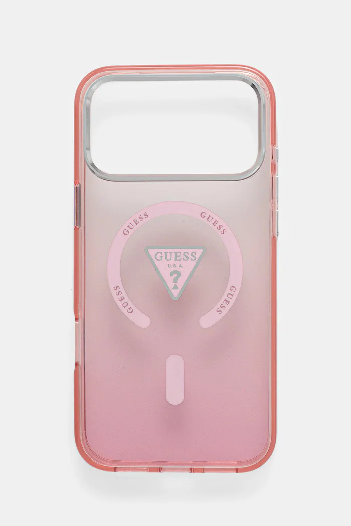 GUESS Кейс за телефон iPhone 17 Pro Max в розово GUHMP17XHGTMLCGP