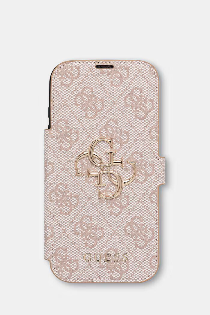 GUESS кейс за телефон от имитация на кожа iPhone 17 Pro розов GUBKP17L4GMGPI