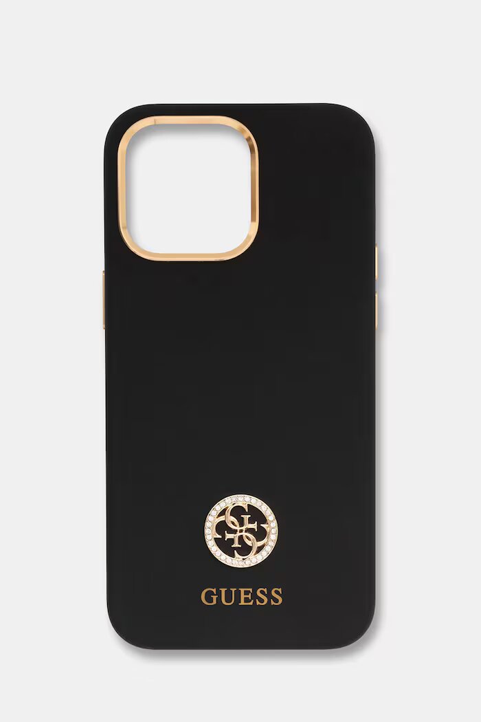 GUESS кейс за телефон Phone 15 Pro Max черен GUHCP15XM4DGPK