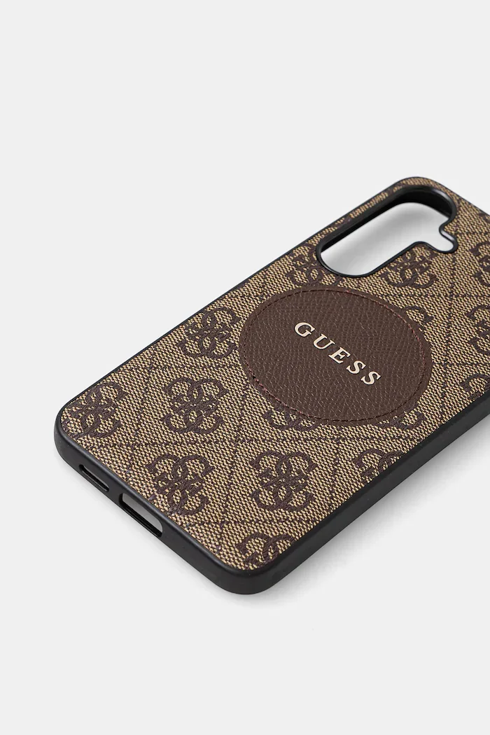 GUESS Кейс за телефон Samsung Galaxy S25+ в кафяво GUHMS25MP4PGRSGW
