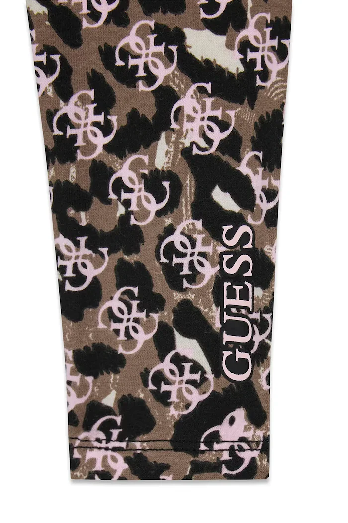 GUESS клин за деца с памук кафяв със стандартна талия K6YB07 K3846