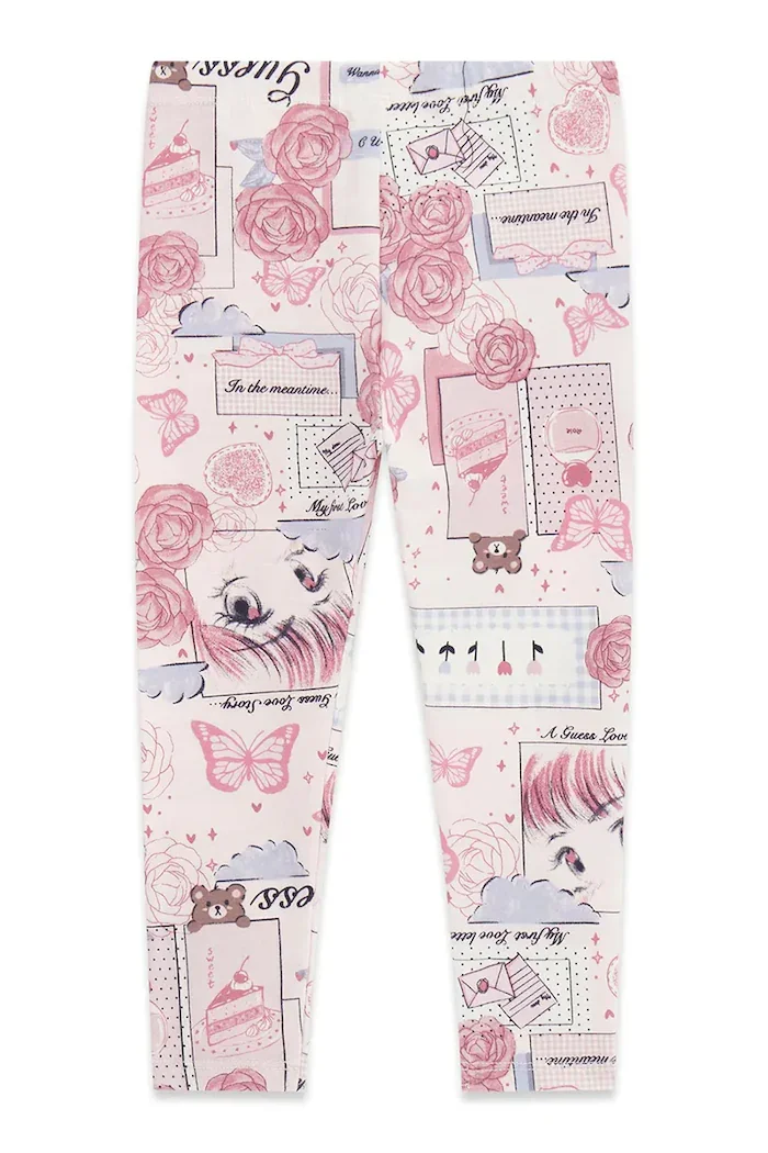 GUESS клин за деца с памук розов със стандартна талия K6YB07 K3846