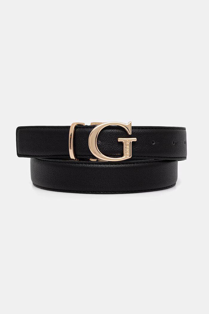 GUESS колан дамски от имитация на кожа BIANCA черен BW9362 P6230