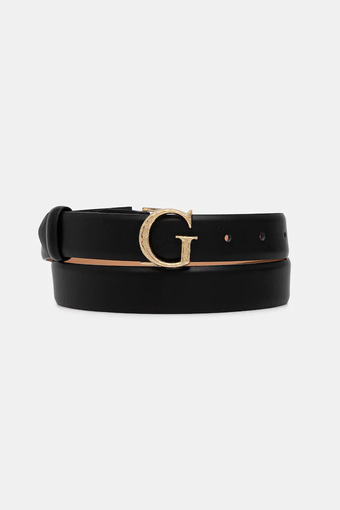 GUESS колан дамски от имитация на кожа черен BW9271 P5430