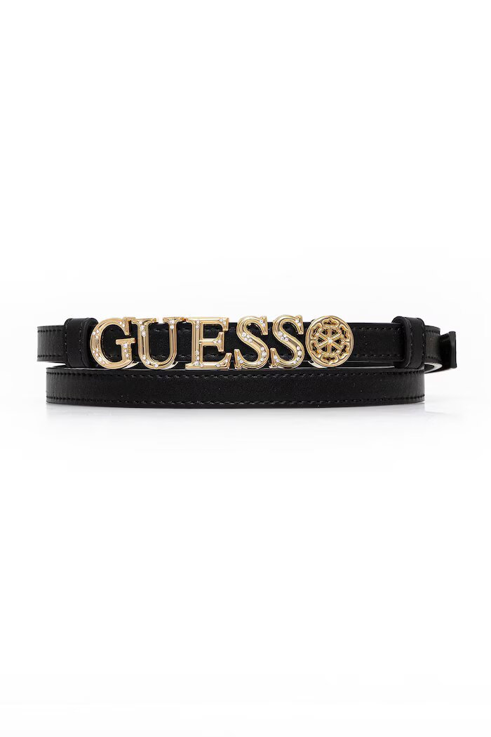 GUESS колан дамски от имитация на кожа черен BW9324 P6115