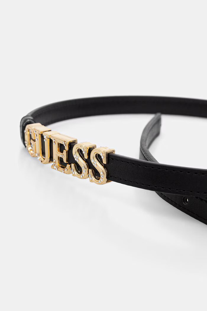 GUESS колан дамски от имитация на кожа черен BW9324 P6115