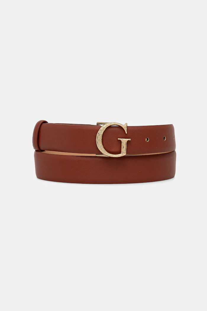 GUESS колан дамски от имитация на кожа червен BW9271 P5430
