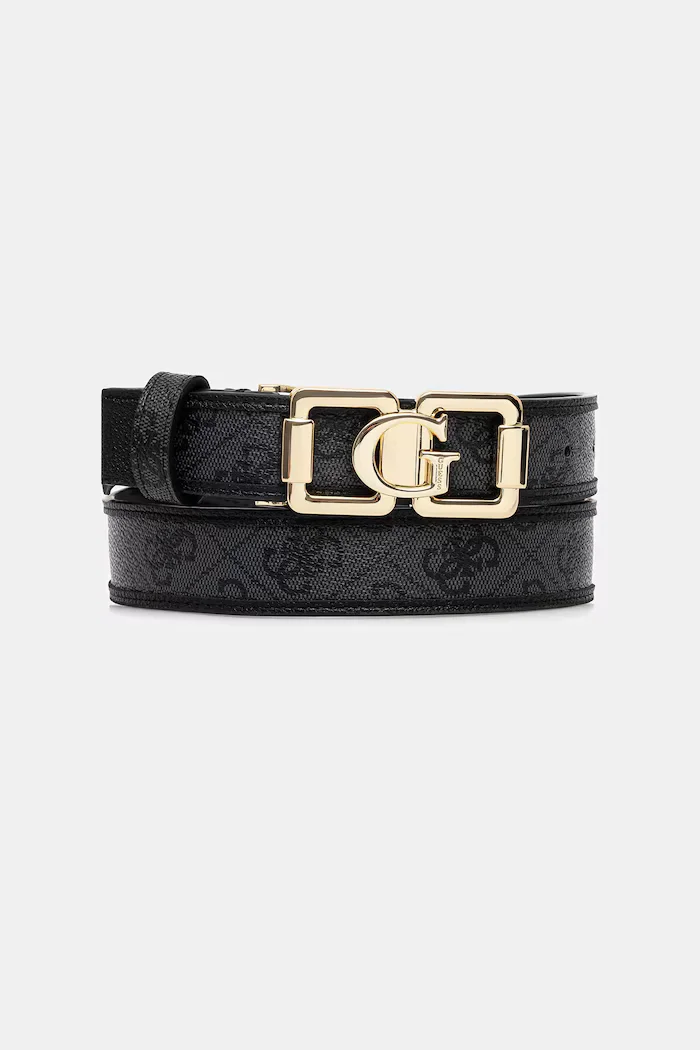 GUESS колан дамски от имитация на кожа KARNILLA сив BW9334 P6130