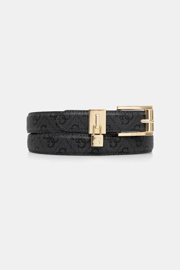 GUESS колан дамски от имитация на кожа YESBA сив BW9322 P6125