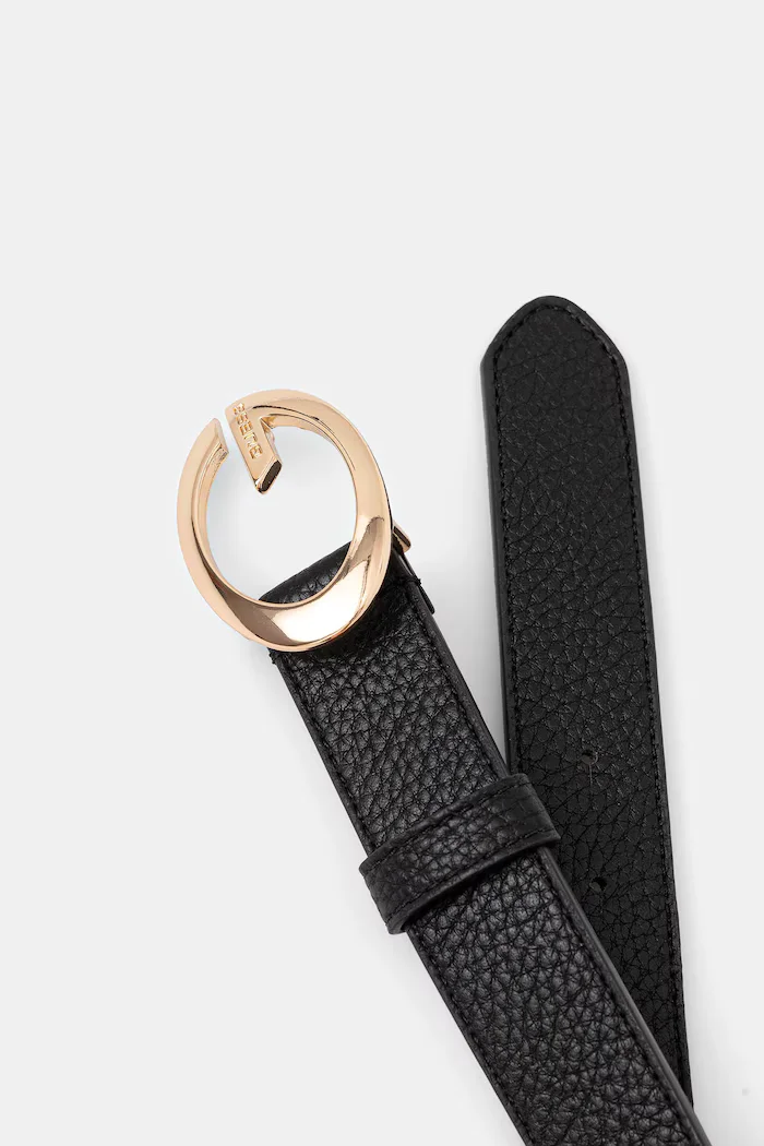 GUESS колан дамски от кожа CAMDEN черен BW9306 P5430