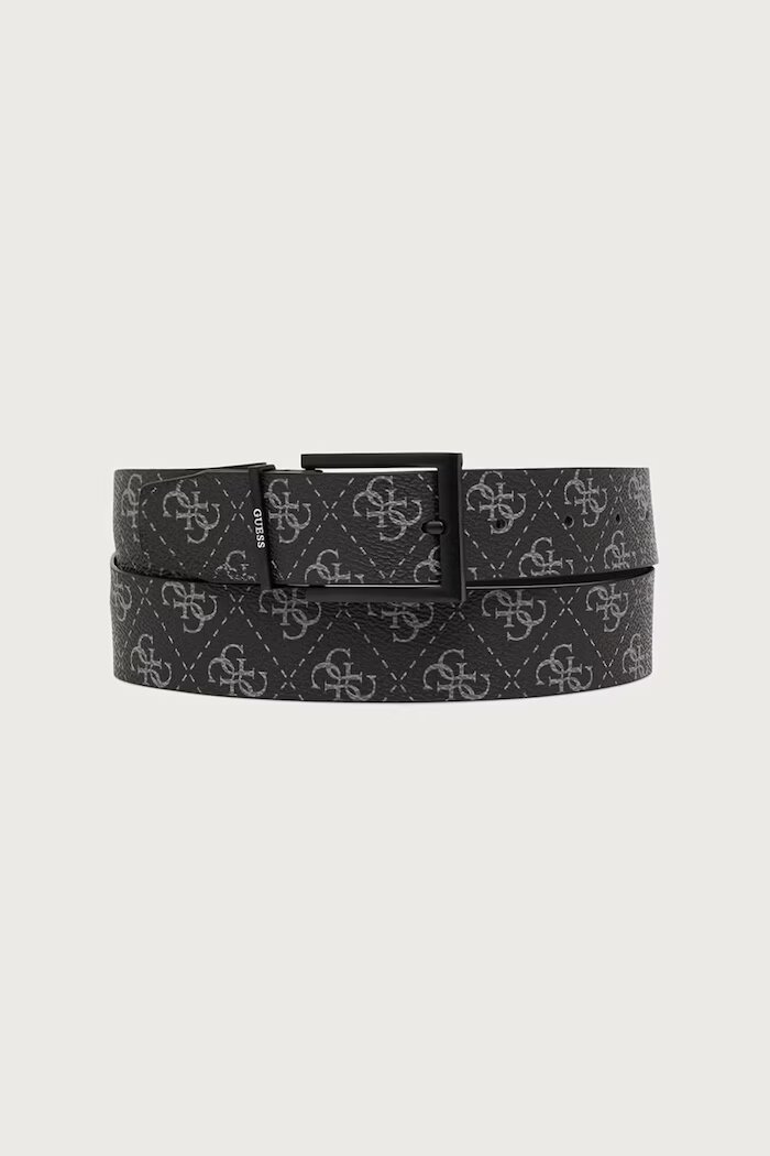 GUESS колан мъжки от имитация на кожа черен BM7961 P6435
