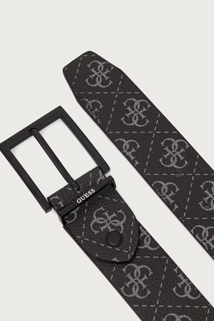 GUESS колан мъжки от имитация на кожа черен BM7961 P6435