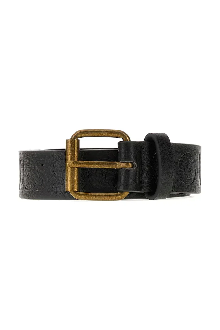 GUESS колан за деца от имитация на кожа черен L6BZ05 W4130