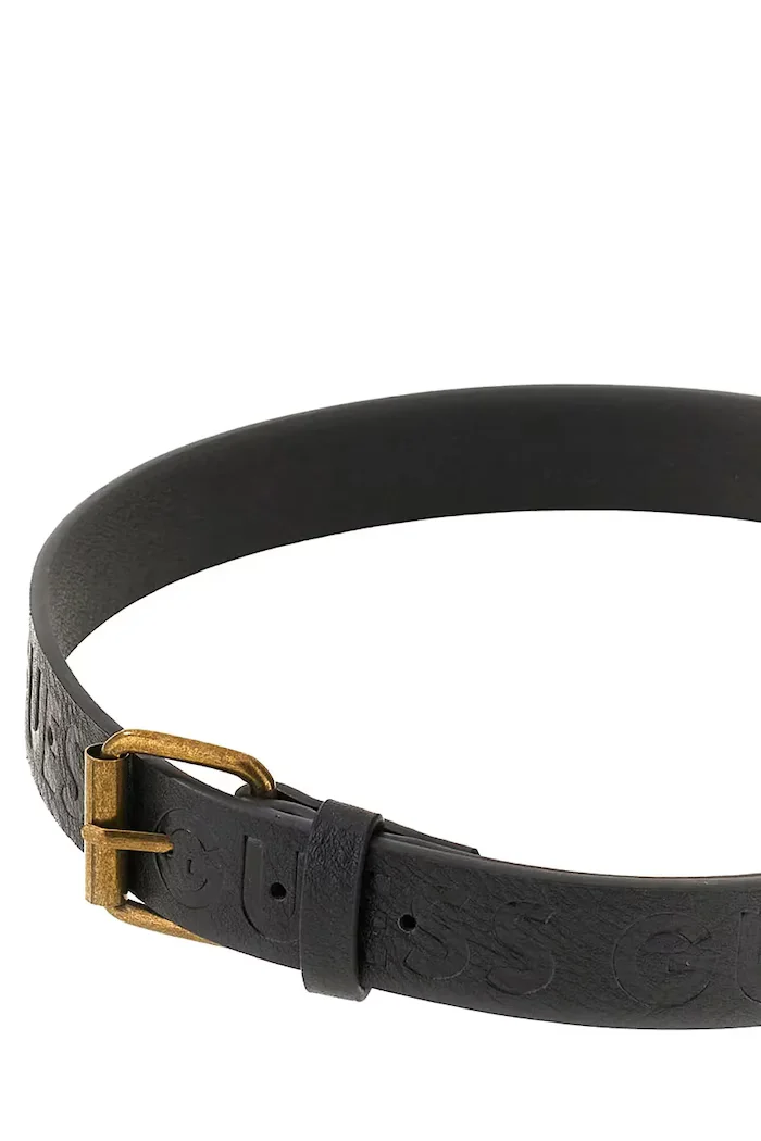 GUESS колан за деца от имитация на кожа черен L6BZ05 W4130