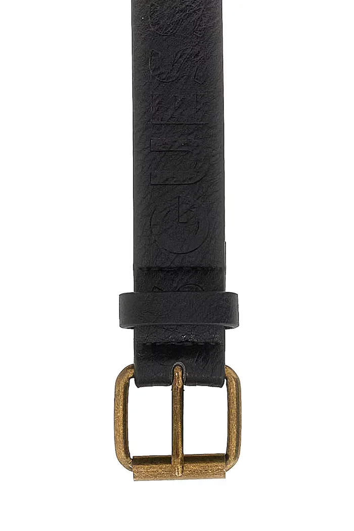GUESS колан за деца от имитация на кожа черен L6BZ05 W4130