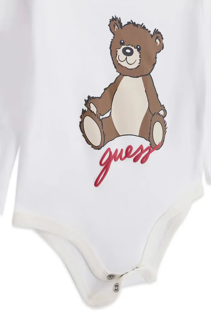 GUESS комплект за бебе от памук бежов H6BG09 K6028