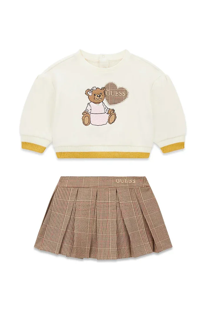 GUESS комплект за деца от памук бежов A6BG02 K5964