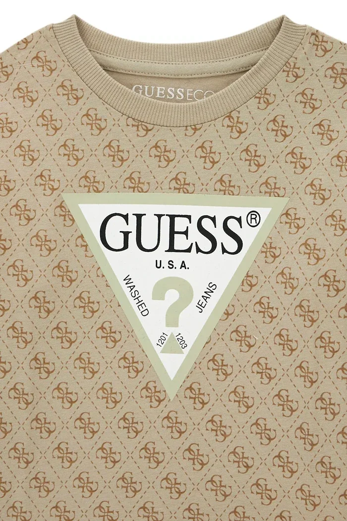 GUESS комплект за деца от памук бежов N6YG02 K4077