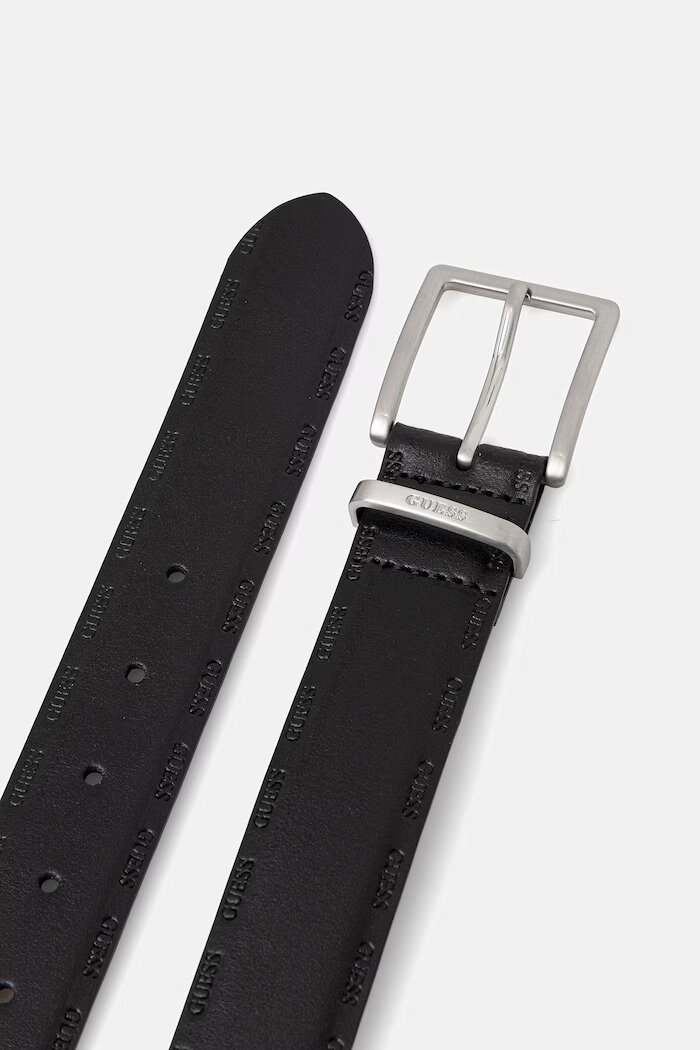 GUESS Кожен колан мъжки в черно BM7867 P6135