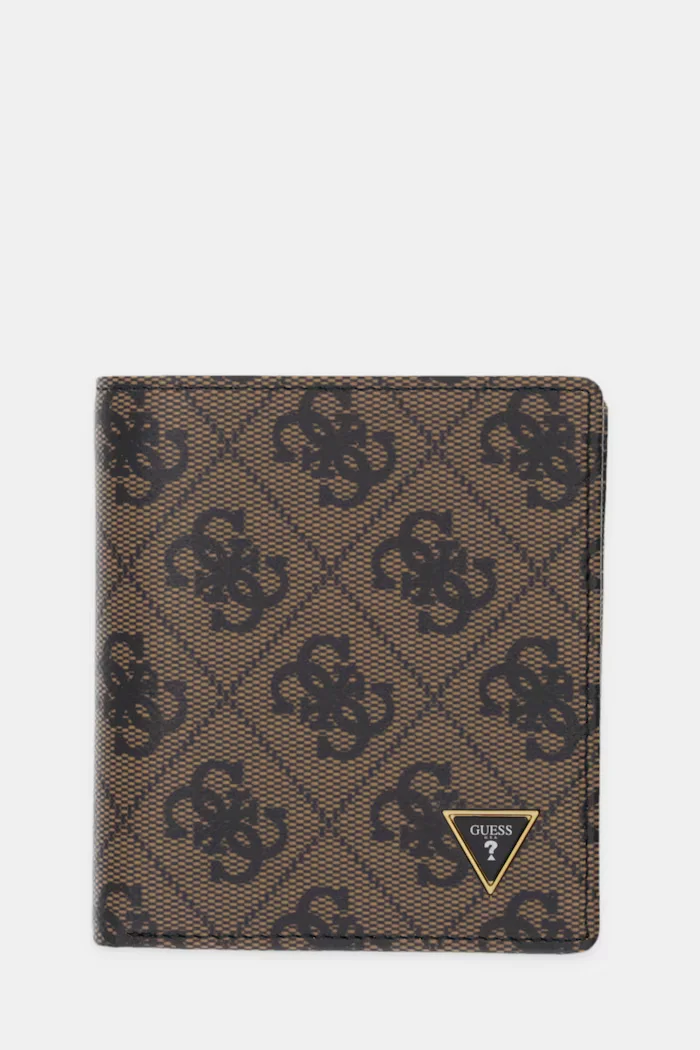 GUESS Кожен портфейл мъжки в черно