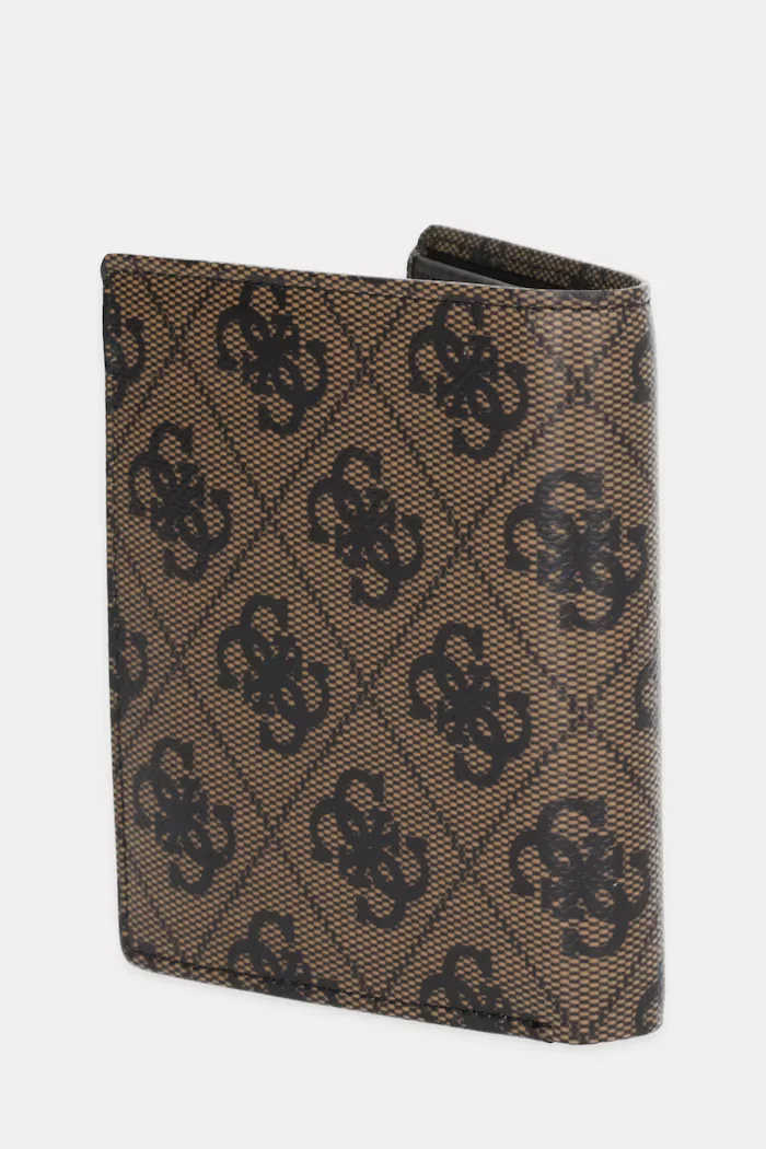 GUESS Кожен портфейл мъжки в черно