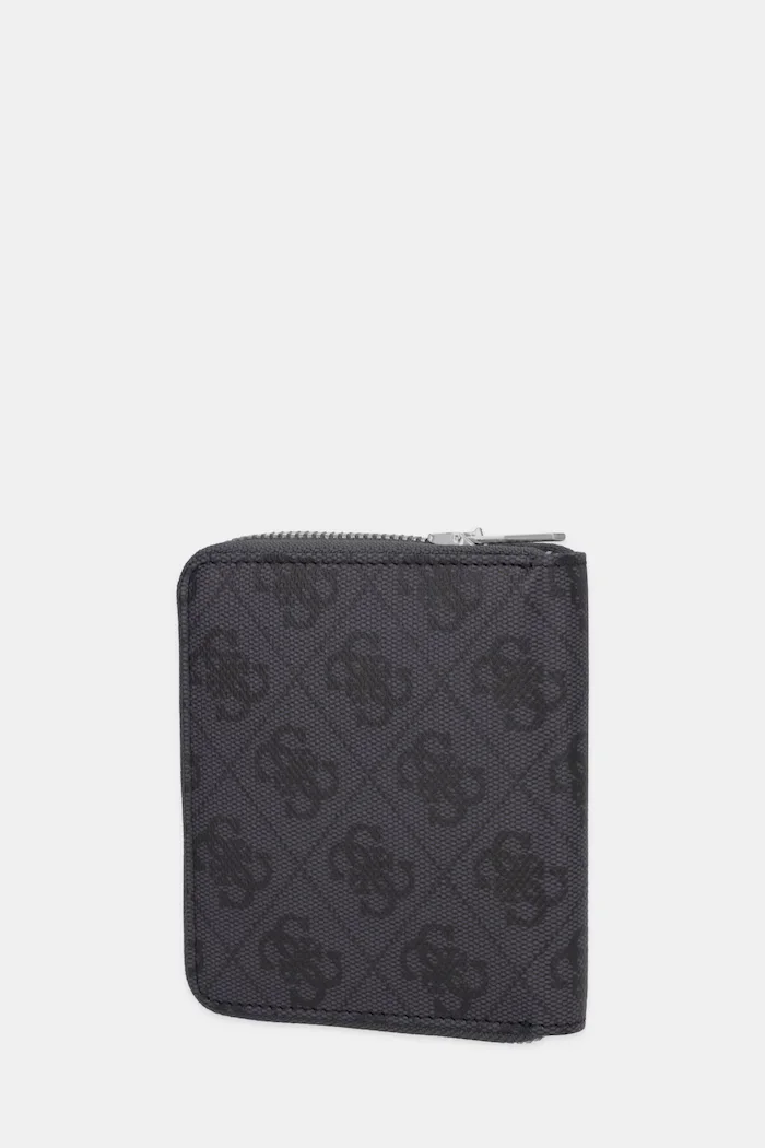 GUESS Кожен портфейл MILANO мъжки в черно SMMALO LEA02