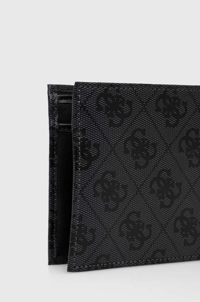GUESS Кожен портфейл VEZZOLA мъжки в черно SMVELE LEA20