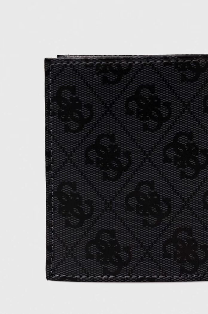 GUESS Кожен портфейл VEZZOLA мъжки в черно SMVELE LEA22