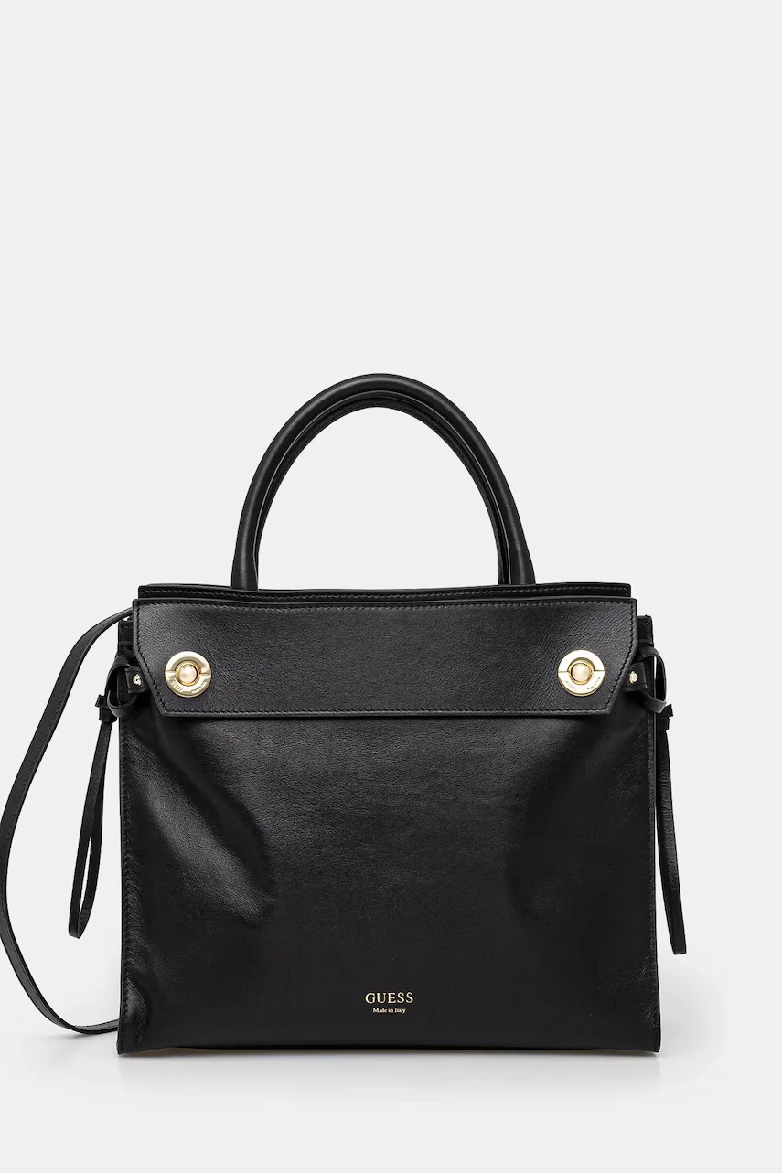 GUESS Кожена чанта BIANCA