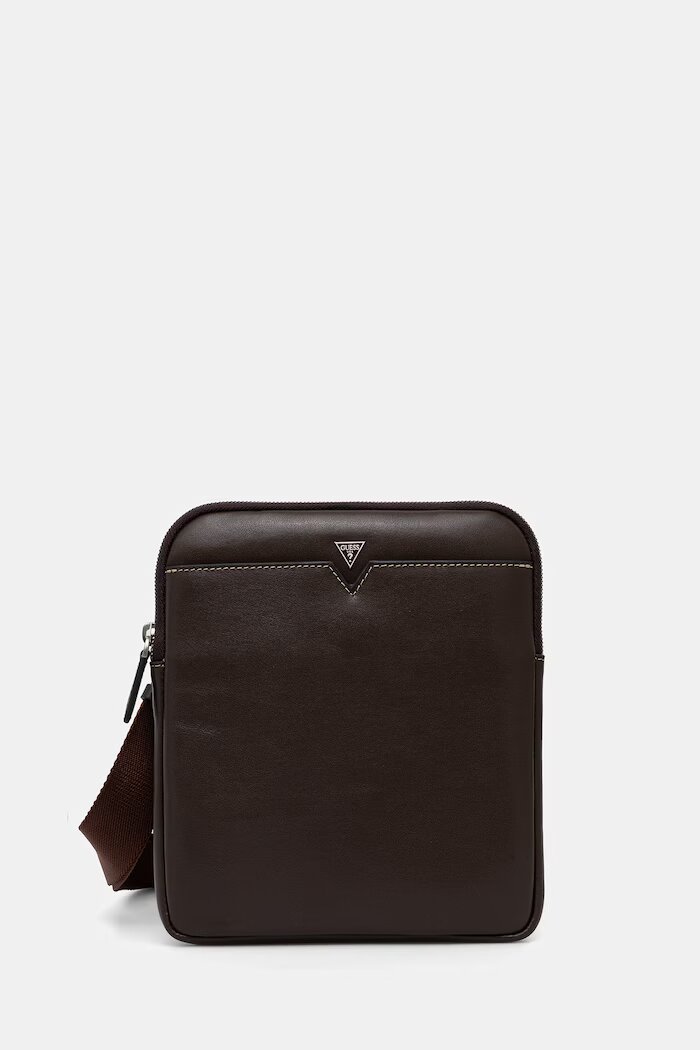 GUESS Кожена чанта през рамо FIRENZE в кафяво HMFITC P5123