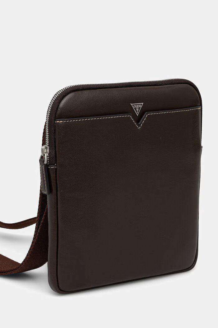 GUESS Кожена чанта през рамо FIRENZE в кафяво HMFITC P5123