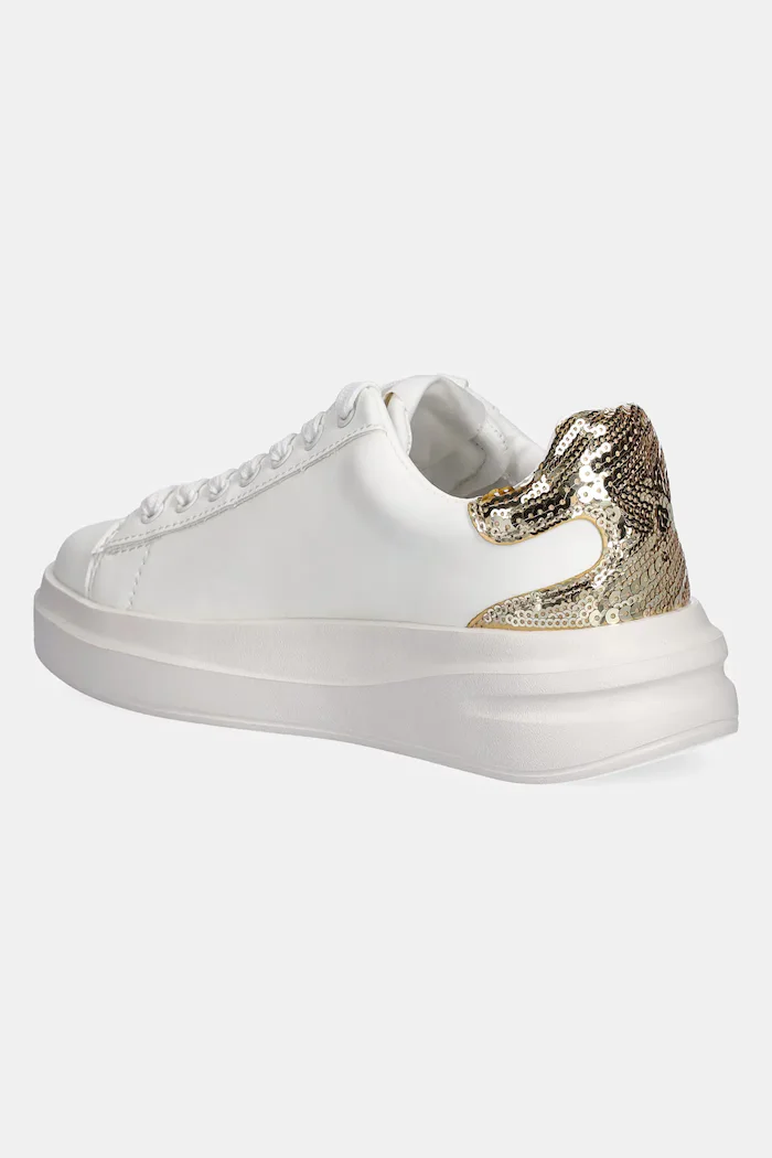 GUESS Кожени маратонки ELBINA10 в бяло FLFE10 ELE12
