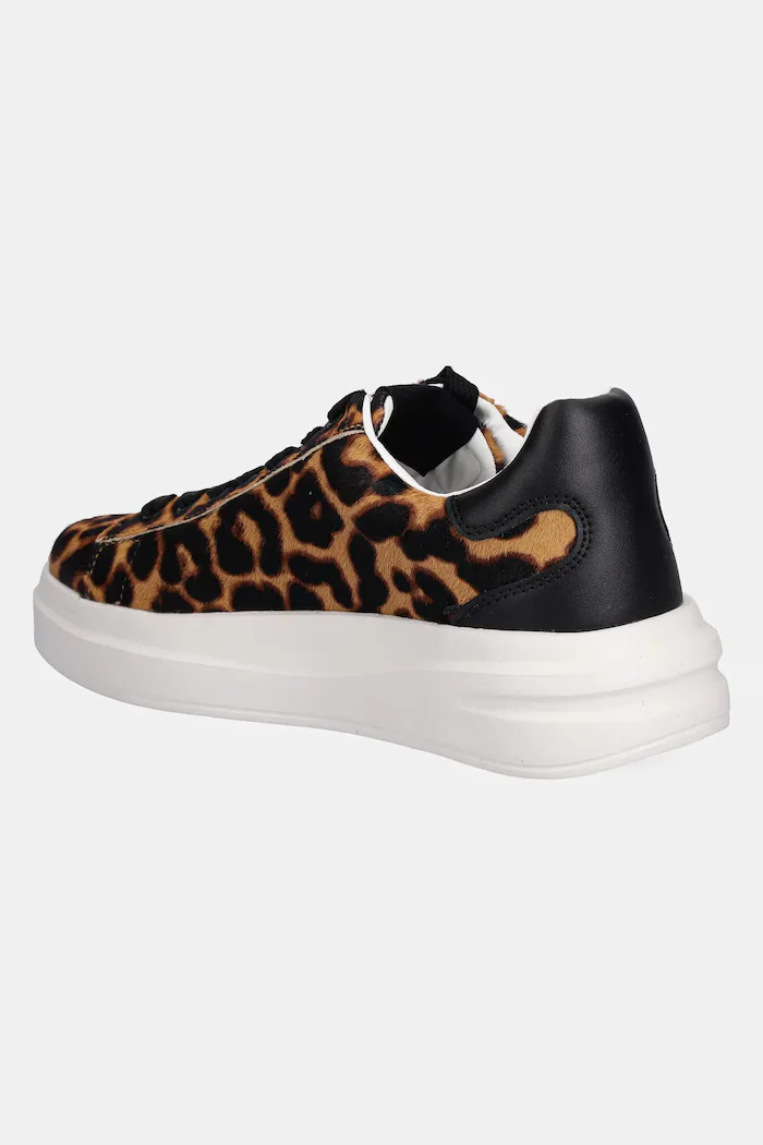 GUESS Кожени маратонки ELBINA8 в кафяво FLTEL8 LEA12