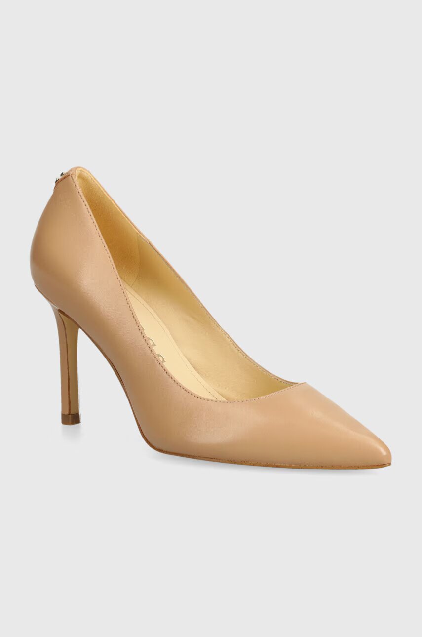 GUESS Кожени обувки с тънък ток DABBEY