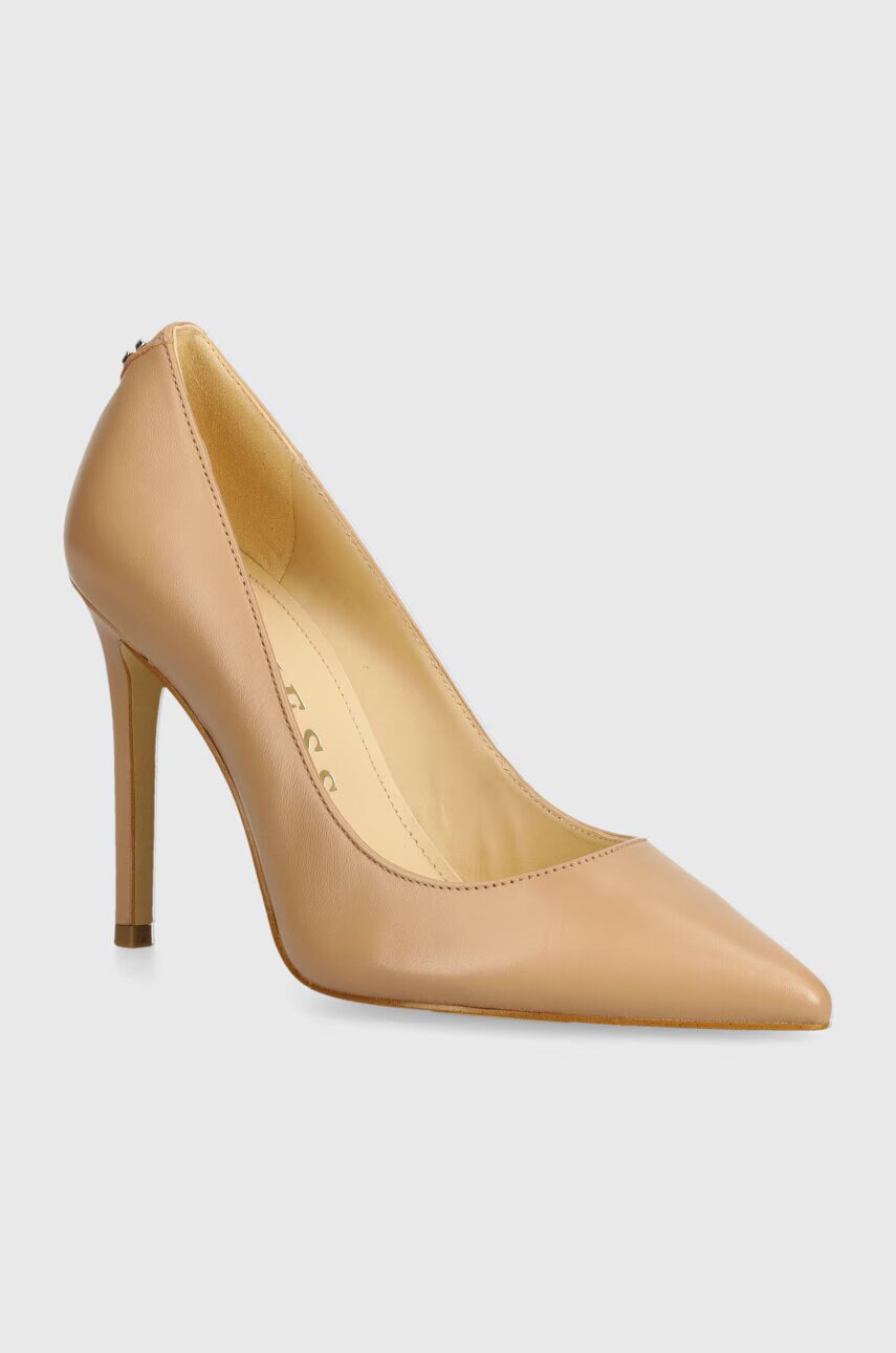 GUESS Кожени обувки с тънък ток GABBEN