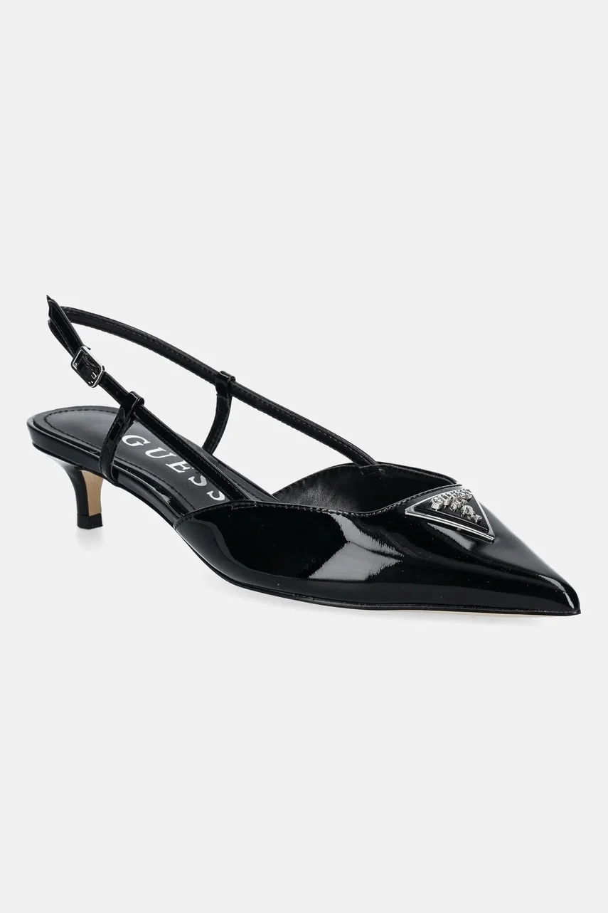 GUESS Кожени обувки с тънък ток JESSON