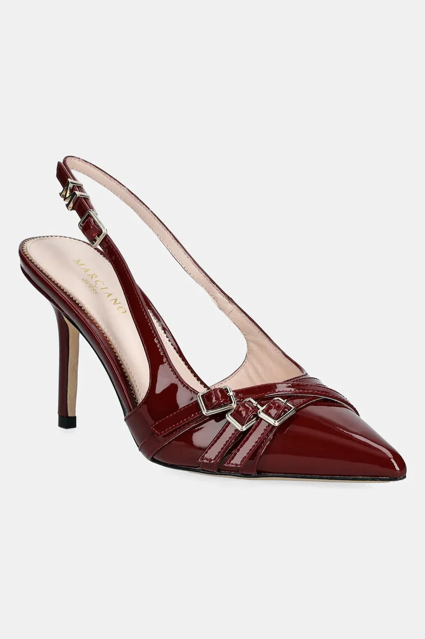 GUESS Кожени обувки с тънък ток SLING BACK BUCKLE S