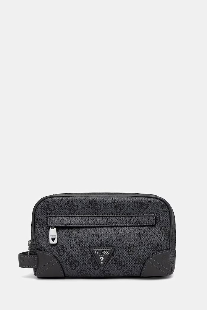 GUESS козметична чантичка за път мъжка MILANO сива PMMIPL P6261