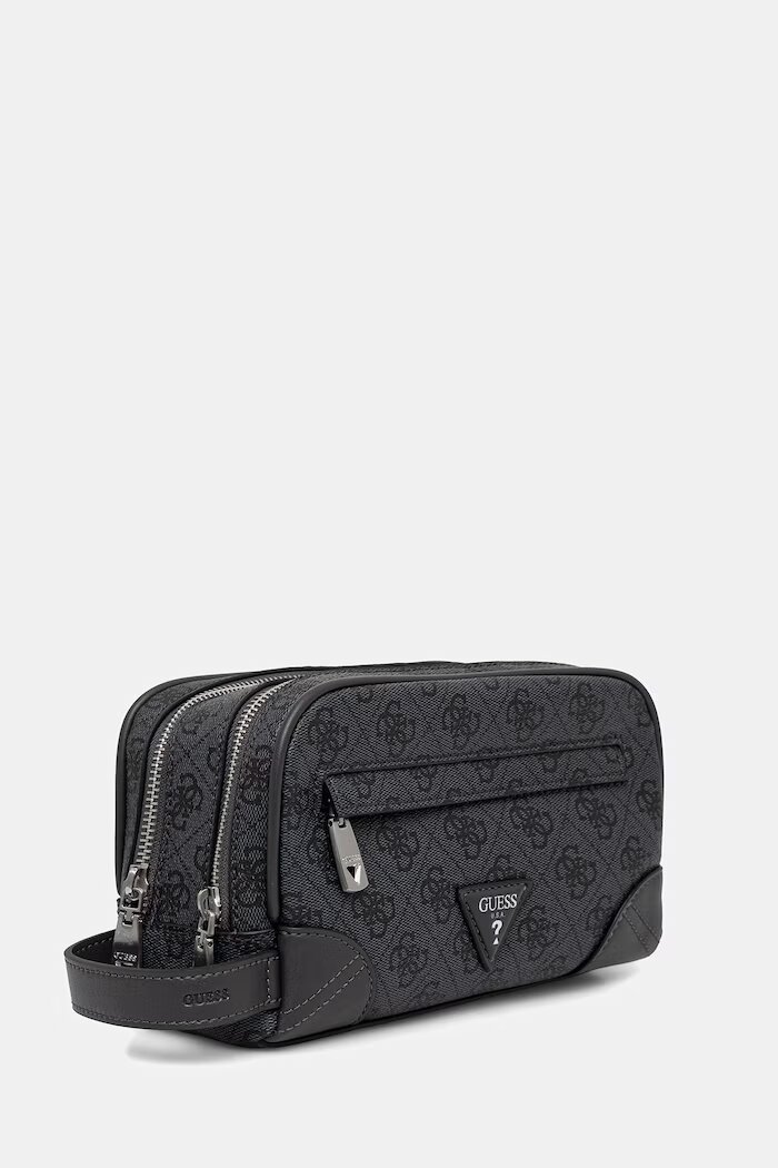 GUESS козметична чантичка за път мъжка MILANO сива PMMIPL P6261