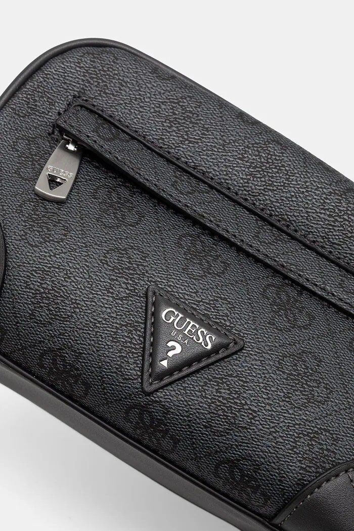 GUESS козметична чантичка за път мъжка MILANO сива PMMIPL P6261
