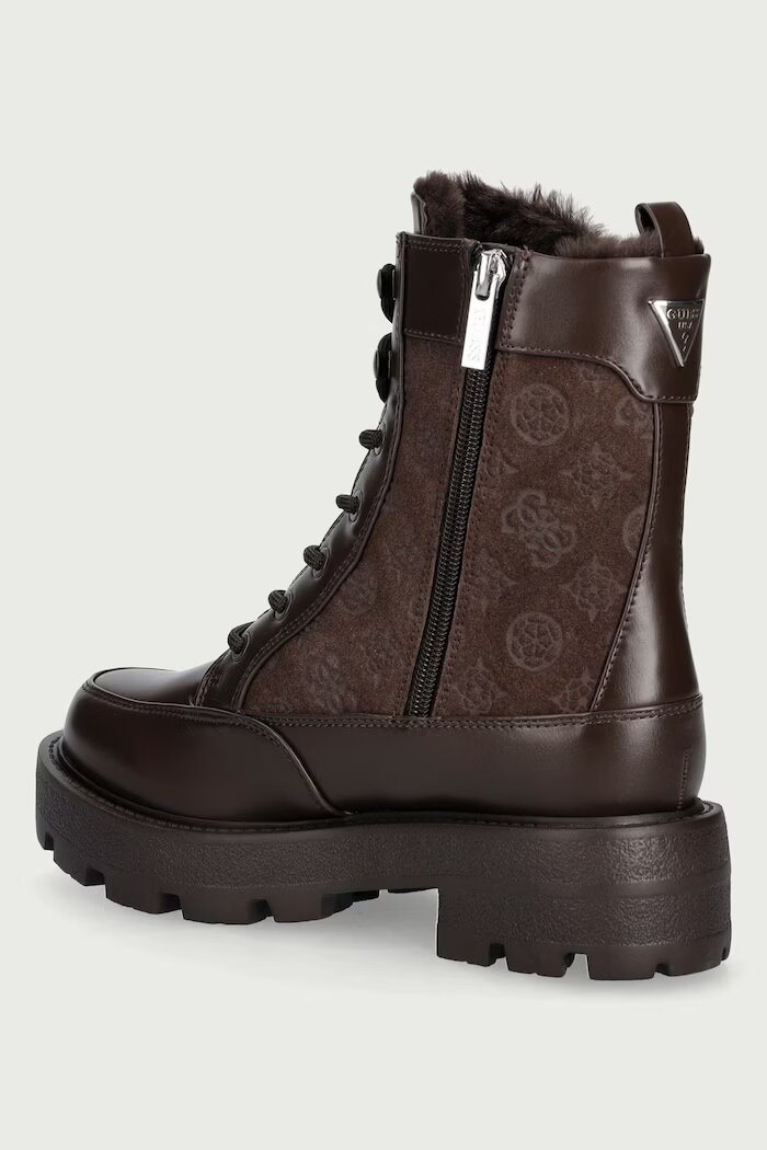 GUESS кубинки с платформа дамски YAROLEN кафяви FLFYEN ELE10